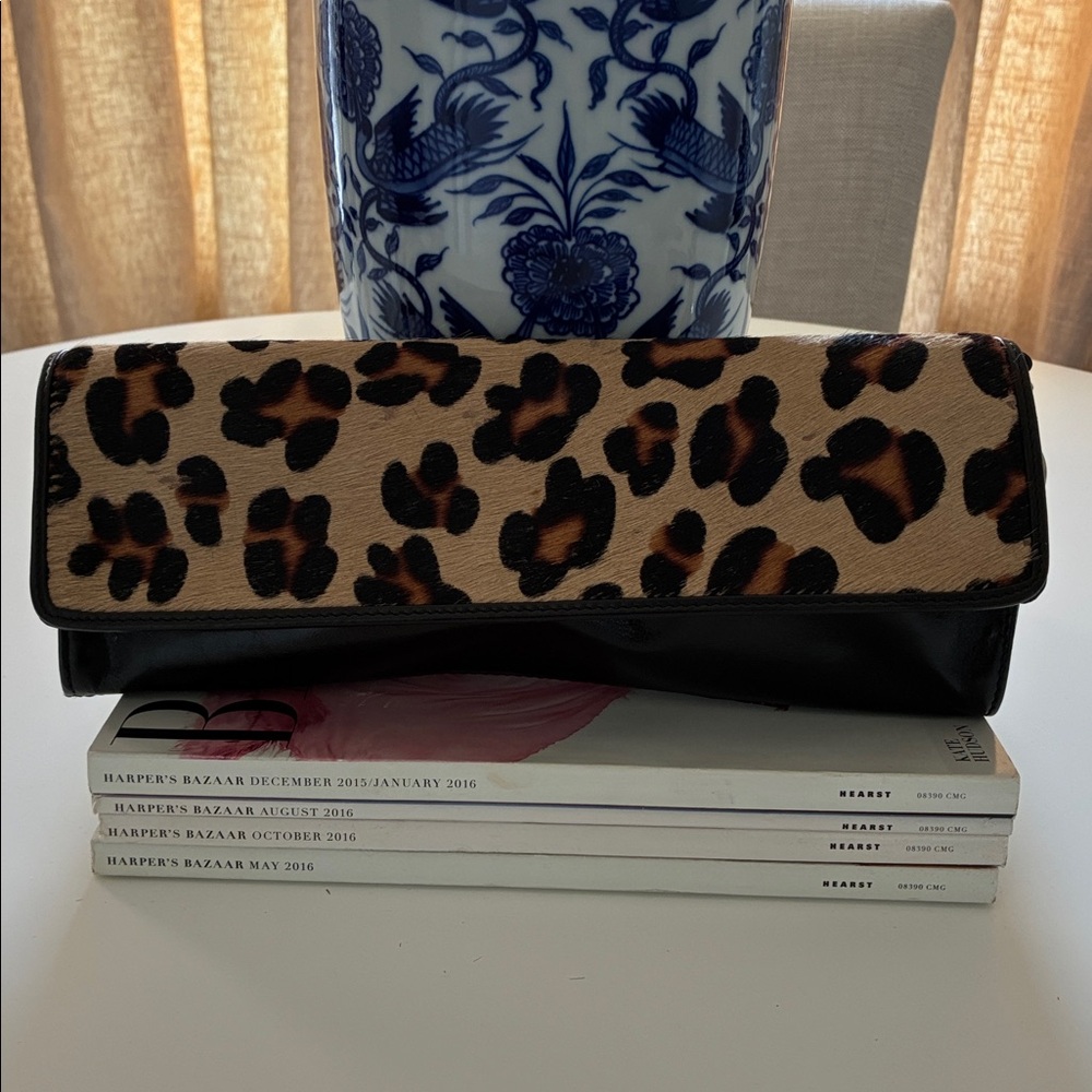 Charles David Black and Cream Clutch